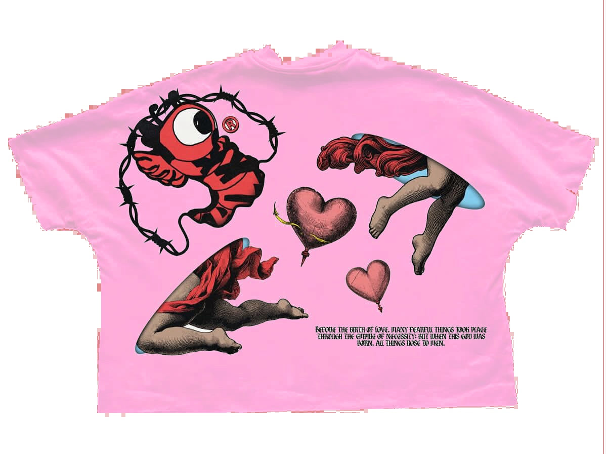 Pink CUPID LOVES SILKK T-SHIRT