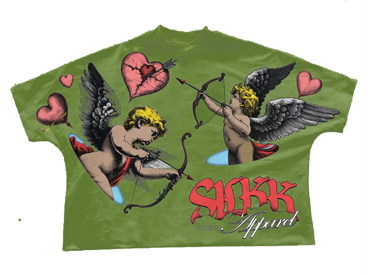 Green Cupid Loves SILKK T-SHIRT