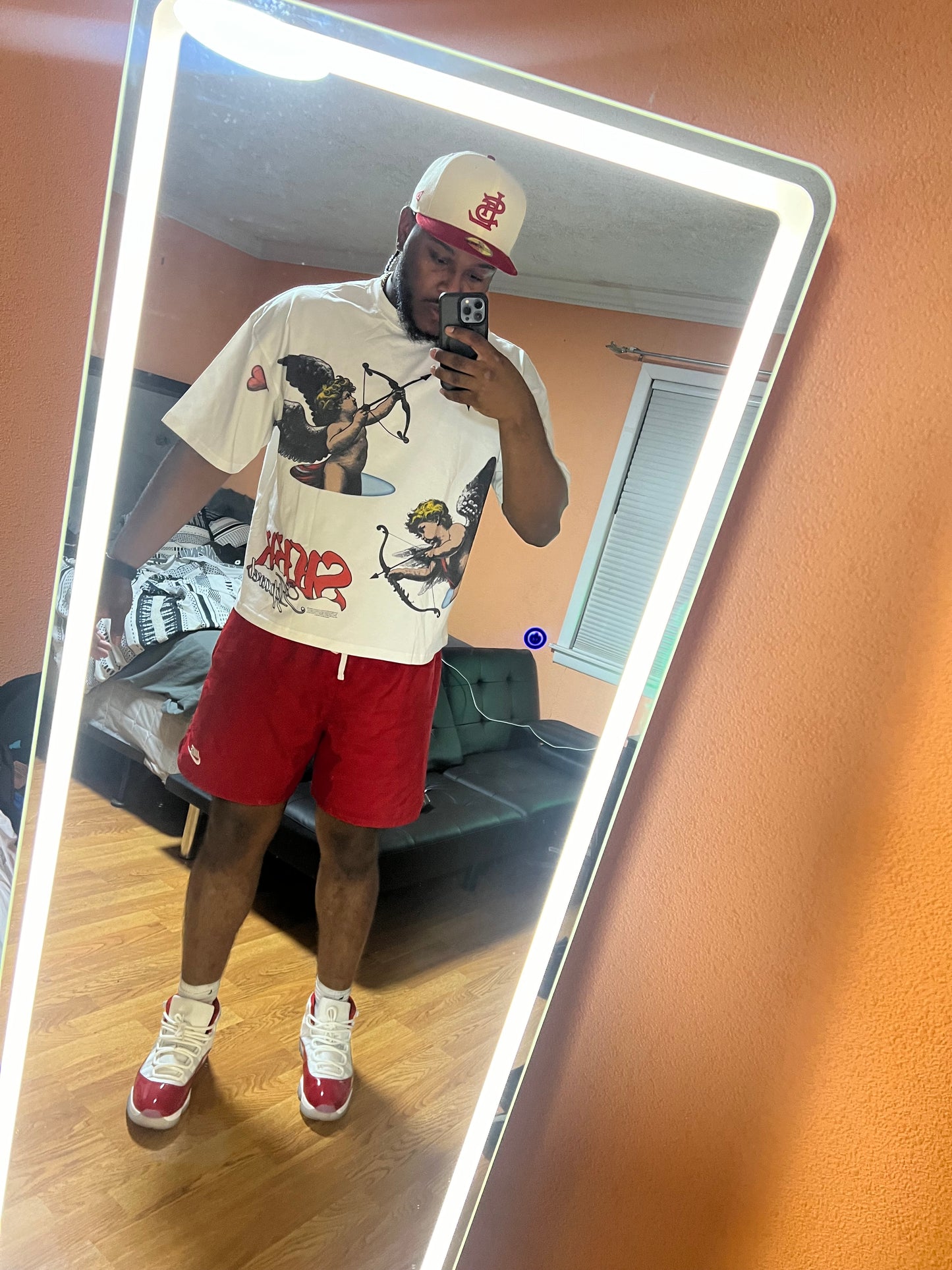 Brown CUPID LOVES SILKK T-SHIRT